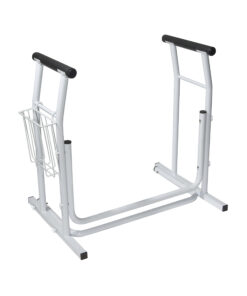 Toilet/Commode Safety Rail Rails w/ Magazine Holder  Cs/2