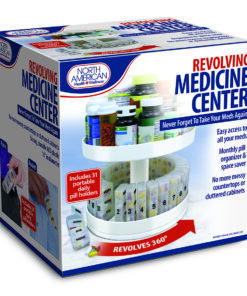 Revolving Medicine Center w/31Daily Pill Compartments