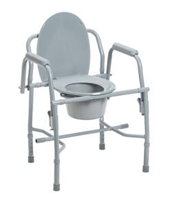 Drop Arm Commode Deluxe-KD Steel