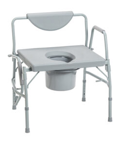 Bariatric Drop-Arm Commode Deluxe  Assembled