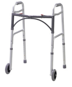 Walker Folding 2-Button Youth W/5  Wheels Deluxe (Drive)