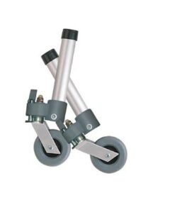 Comb. Swivel/Fixed Wheels 3  w/Lock and Rear Glides (pr)