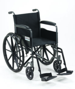 Wheelchair 18   w/Fixed Full Arms & Swingaway Det Footrests