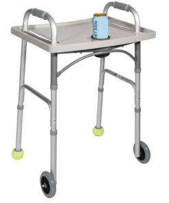 Universal Walker Tray with Cup Holder  Grey  Drive