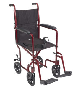 Wheelchair Transport Lightweight Red 19