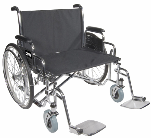 Silla de ruedas Sentra Heavy Duty Extra Wide 26 con DFA