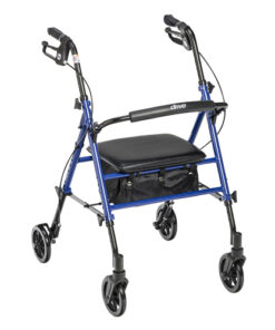 Rollator Aluminum w/Adj. Seat Height  Blue