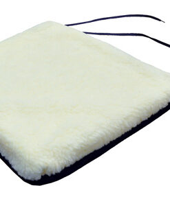 Rollator Cushion w/Sherpa Top Navy  13  x 14  x 2
