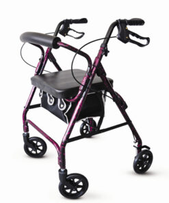 Rollator Alum - Flame Purple with Loop Brakes - PMI