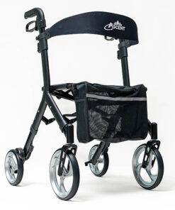 Ascent Euro-Style Rollator Textured Black