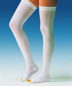Jobst Anti-Em Knee-Hi Large Regular  Closed Toe  White