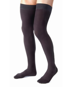 Jobst for Men 15 -20 Thigh Hi Ribbed Black X-Large