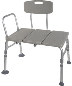 Transfer Bench Plastic (Drive) 3-Section and Backrest-Gray
