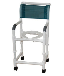 Shower Chair Adj Height 18  w/3  Casters (118-3-ADJ)