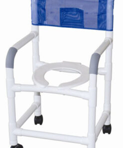 Shower Chair PVC w/Casters 18  Internal Width(Custom)MJM