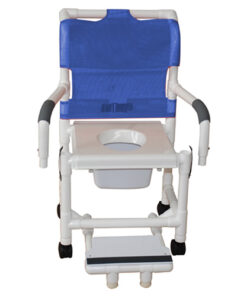 Shower Chair  w/Vacuum Seat & Sliding Footrest