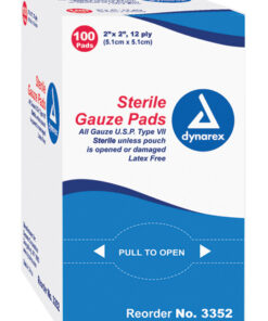Gauze Sponges Ster-1's 3 x3  12ply Bx/100