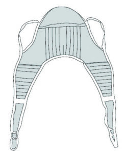 U-Sling Padded Polyester X-Large 45 x78  w/Head Support