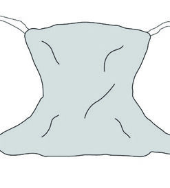 Patient Sling  Full Body Solid  Extra-Large  62  x 45