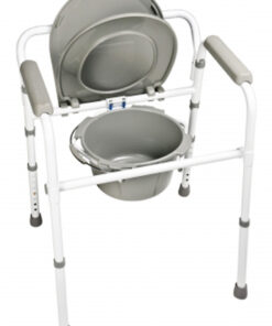 Folding Commode  3in1  Steel Case/4  Lumex