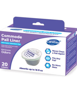 Carebag Commode Pail Liners (20-1/2x15-3/4 ) 16 oz. Bx/20