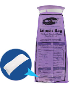 CareBag Emesis Bag w/Super Absorbent Pad  Bx/20