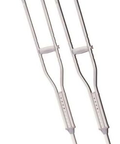 Push Button Alum Adj Crutch Tall-Ptnt Hgt 5'10 -6'6 -Cs/8