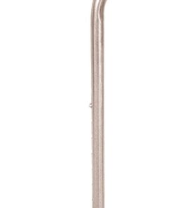 Deluxe Adjustable Cane Offset W/Wrist Strap-Silver