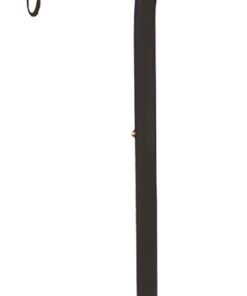 Deluxe Adjustable Cane Offset W/Wrist Strap-Black