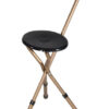 Cane Seat Adjustable w/Nylon Handle  Bronze Folding