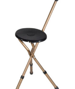 Cane Seat Adjustable w/Nylon Handle  Bronze Folding