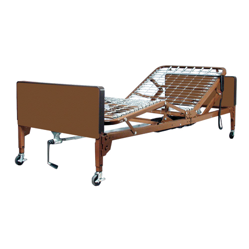 Giường bán điện Pkg w / Half Rails & Nệm Fibercore