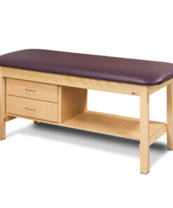 Flat Top Classic Series Treatment Table Shelf &Drawers