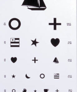 Kindergarten Eye Chart 22 x11