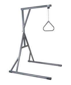 Bariatric Free Standing Trapeze  650 Lb Cap(Slvr Vein)