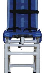 Bath Chair Articulating Sm PVC Reclining w/ Base & Caster