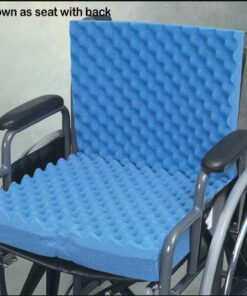 Eggcrate Wheelchair Cushion with Back 18 x32 x3
