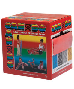 Cando Exercise Band Red Light 50-Yard Dispenser Box