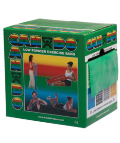 Cando Exercise Band Green Medium 50-Yard Dispenser Box
