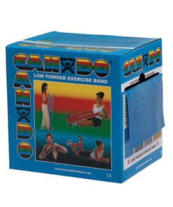 Cando Exercise Band Blue Heavy 50-Yard Dispenser Box