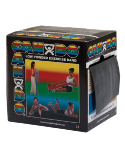 Cando Exercise Band Black X-Heavy 50-Yard Dispenser Box