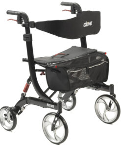 Nitro Rollator  HD  Black Bariatric Black