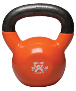 Kettlebell Vinyl Coated Weight Gold  30lb  11  Diameter