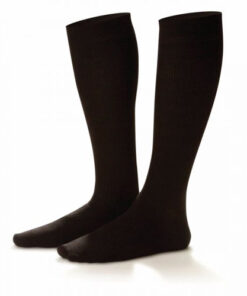 Mens Support Dress Socks  Firm 20-30 Black Large Adult Pair