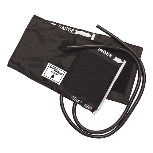 Nylon Inflation Cuff & Bladder 2-Tube Black Large Adult
