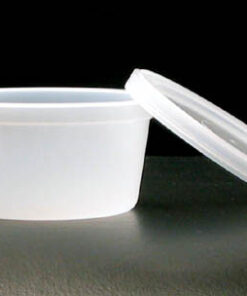 Therapy Putty Containers-Pk/25 W/ Lids Fits 2 oz  3 oz  4 oz