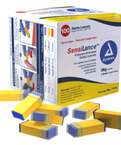 Pressure Activated Lancets 26g 1.8mm Yellow (Bx/100)