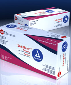 Latex Exam Gloves- Lightly Powdered- Medium Bx/100