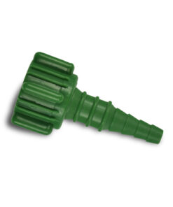 Oxygen Fitting For Hose Connector 50/Box Green Plastic