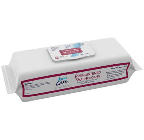 Washcloths - Premoistened & Disposable Refill Pk/64